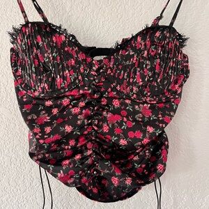 For Love and Lemons Bustier Backless Top